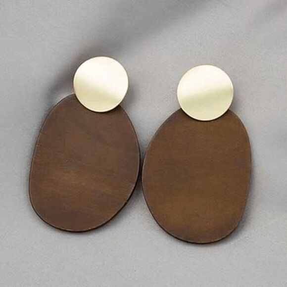 2/$21 Ladies Unique Wooden Earrings - Picture 1 of 4